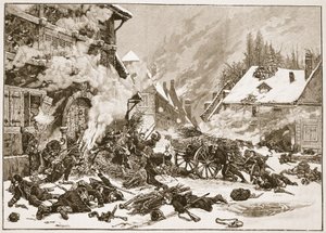 Un incidente en la Batalla de Villersexel, ilustración de 